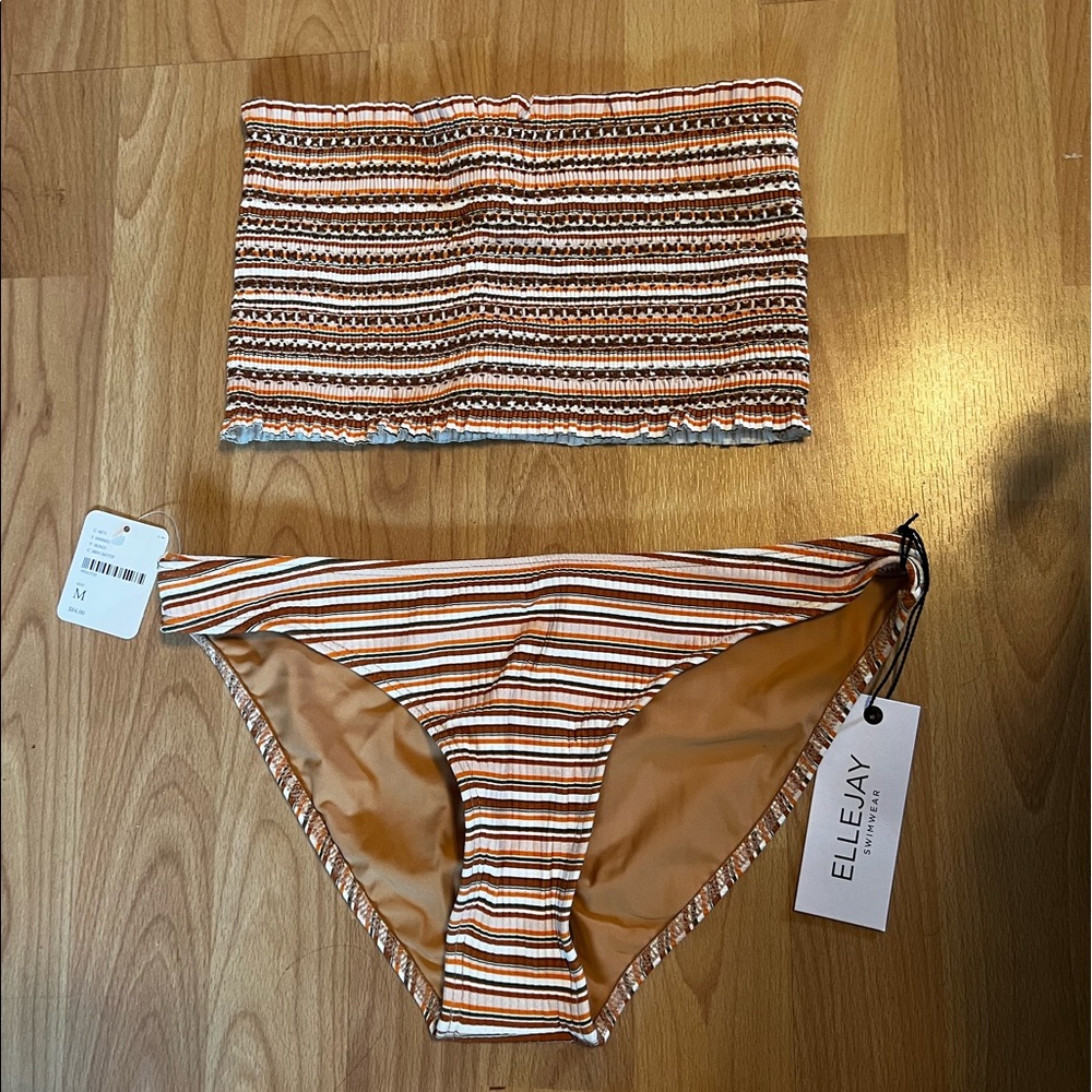 Ellejay Bandeau Free People Bikini Set